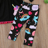 Unicorn Print Tshirt and Leggings set