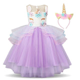 Unicorn Dress with Headband