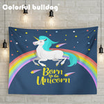 Rainbow Unicorn Large Custom Woven Tapestry 130-150 cm