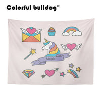 Rainbow Unicorn Large Custom Woven Tapestry 130-150 cm