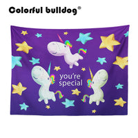 Rainbow Unicorn Large Custom Woven Tapestry 130-150 cm
