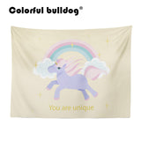 Rainbow Unicorn Large Custom Woven Tapestry 130-150 cm