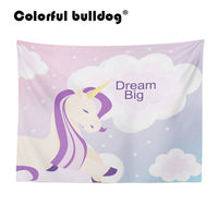 Rainbow Unicorn Large Custom Woven Tapestry 130-150 cm