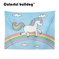 Rainbow Unicorn Large Custom Woven Tapestry 130-150 cm