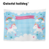 Rainbow Unicorn Large Custom Woven Tapestry 130-150 cm
