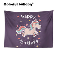Rainbow Unicorn Large Custom Woven Tapestry 130-150 cm