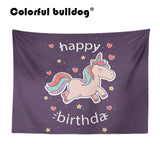 Rainbow Unicorn Large Custom Woven Tapestry 130-150 cm