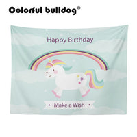 Rainbow Unicorn Large Custom Woven Tapestry 130-150 cm