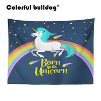 Rainbow Unicorn Large Custom Woven Tapestry 130-150 cm