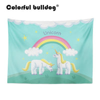 Rainbow Unicorn Large Custom Woven Tapestry 130-150 cm